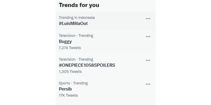 'Luis Milla Out' menjadi salah satu trending topic Twitter usai Persib dikalahkan Bali United sore ini.