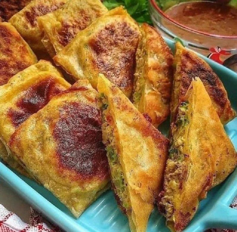 Resep Martabak Telur Mini Renyah Kulitnya Dan Gurih Isinya Pas Banget