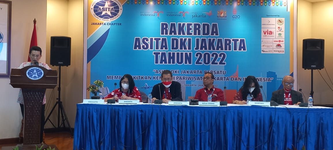 Pengurus DPD Asita DKI Jakarta melaksanakan rapat kerja daerah (Rakerda) dengan tema “ASITA DKI Jakarta Bersatu Membangkitkan Kembali Pariwisata Jakarta dan Indonesia” di Jakarta, Rabu, 24 Agustus 2022.