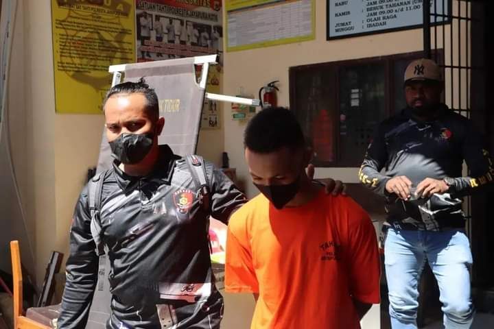 Pelaku diamankan tim Resmob Numbay, Polresta Jayapura Kota