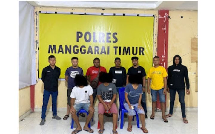 Beberapa pelaku judi online ditangkap tim gabungan Polres Manggarai Timur 