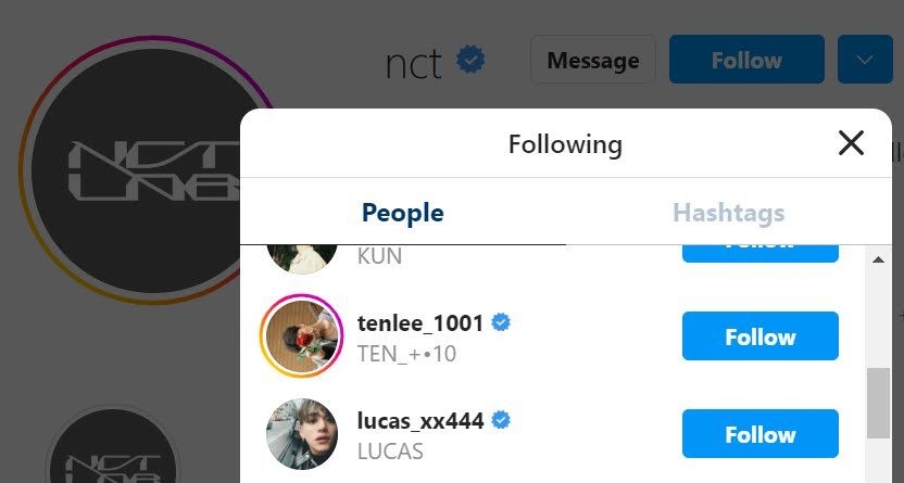 Akun Instagram Utama NCT Hanya Mengikuti Semua Anggota WayV Termasuk Lucas, Apa artinya?