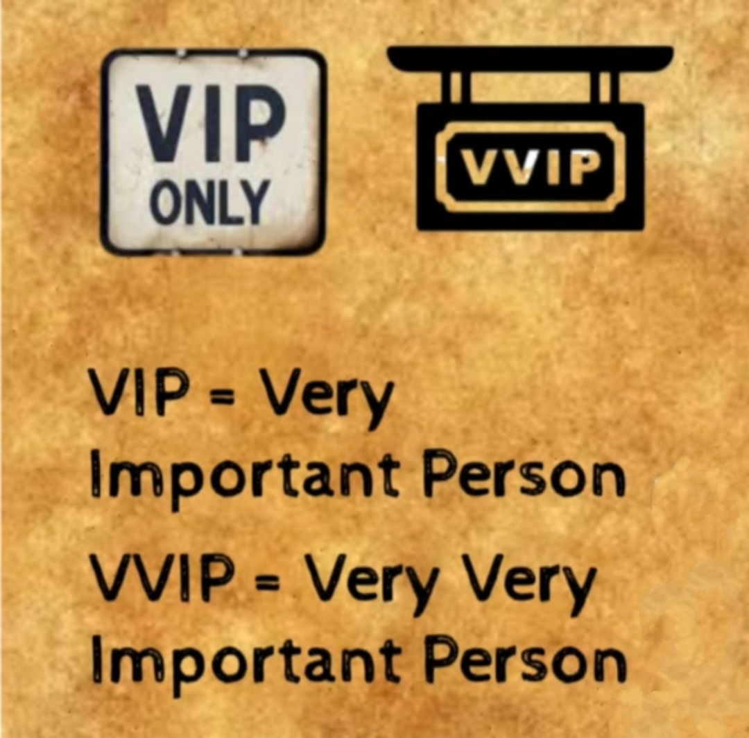 Ilustrasi apa itu VIP dan VVIP.