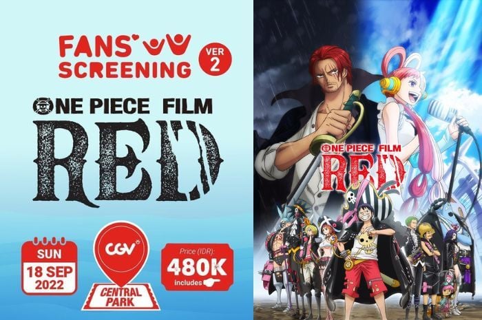 Link Pesan Tiket Fans Screening Film One Piece Red 18 September 2022 Harga Cuma Rp480 Ribu 2337