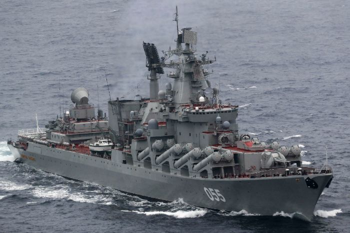 Ilustrasi pergerakan Kapal perang Rusia Armada Laut Hitam 