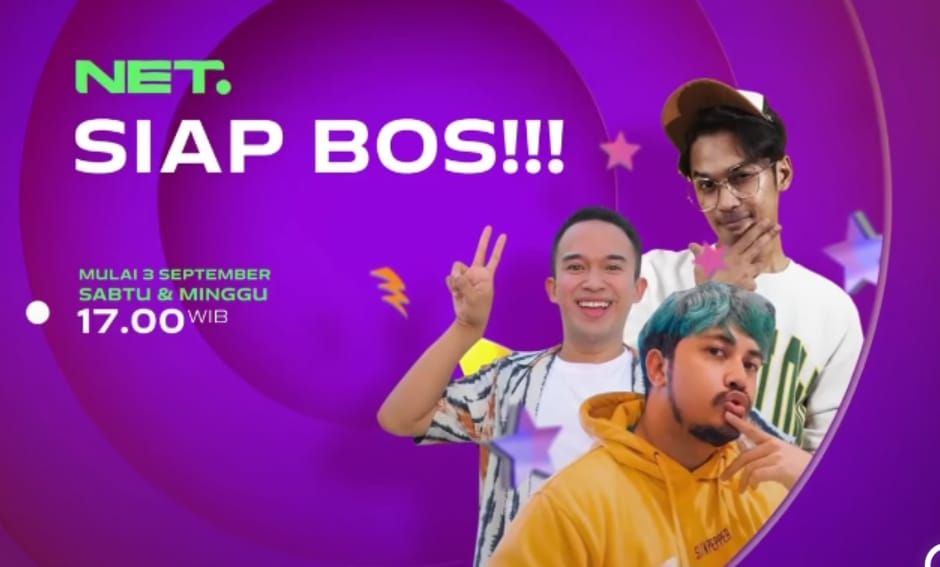 Jadwal Acara NET TV Hari Ini, 3 September 2022: Cek Jam Tayang Bobbee Gank, Siap Bos, Zona Musik, Tonight Show