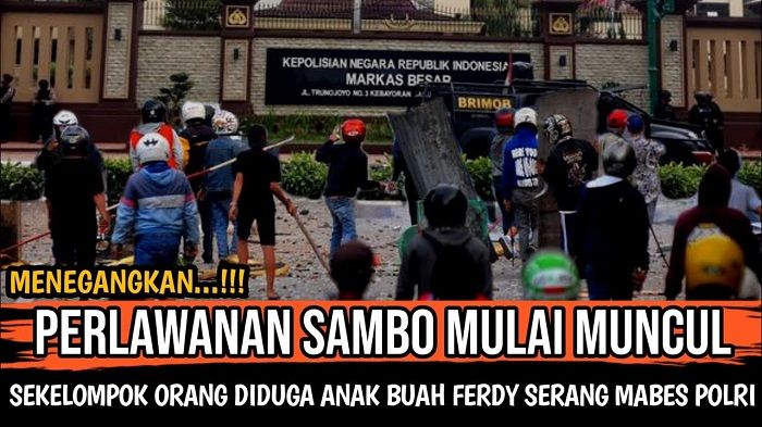 Konten hoaks yang menyebut Ferdy Sambo melakukan serangan balik dan menyuruh anak buahnya menyerang Mabes Polri