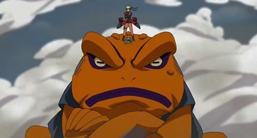 Gamakichi dari gunung Myoboku Kuchiyose milik Naruto