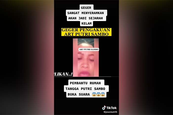 Polri akhirnya buka suara setelah viral video pengakuan seorang wanita yang diduga asisten rumah tangga Ferdy Sambo soal adanya pintu rahasia di rumah dinas Ferdy Sambo.