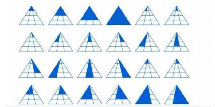Jawaban dari banyaknya segitiga pada gambar tersebut