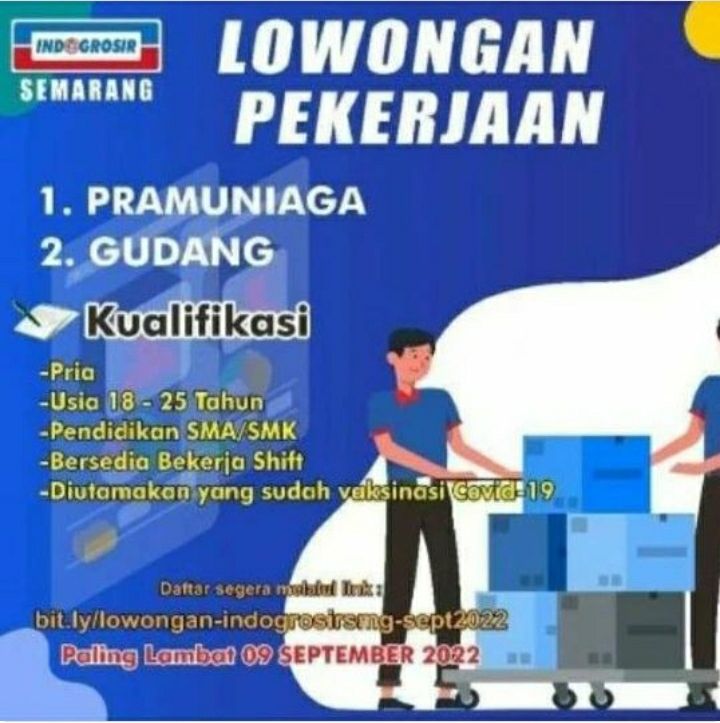 INFO LOKER! Indogrosir Semarang Buka Lowongan Kerja sebagai Pramuniaga