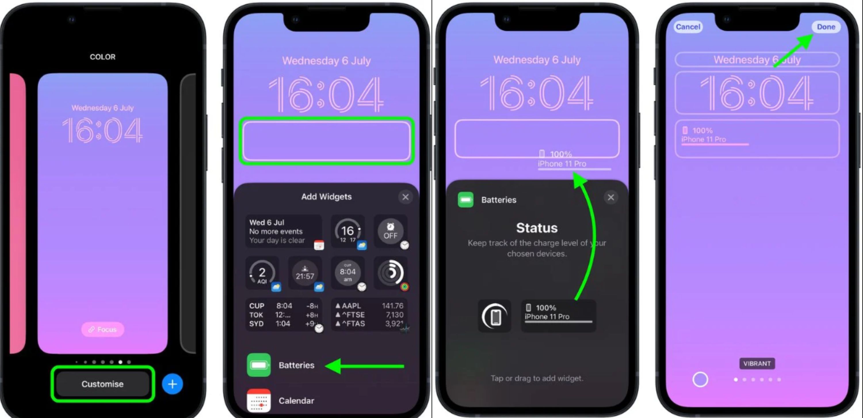 cara menampilkan presentase baterai di Lock Screen iPhone 