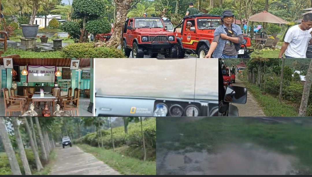 Wisata jeep off road di perkebunan Kemuning Karang Anyar