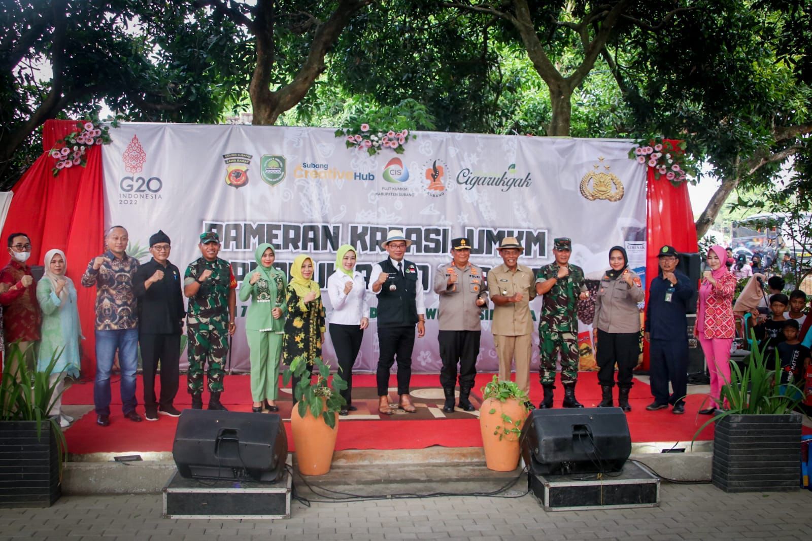 Gubernur Jabar Ridwan Kamil hadiri Pameran Kreasi UMKM Subang: Subang Jawara - Jabar Juara.