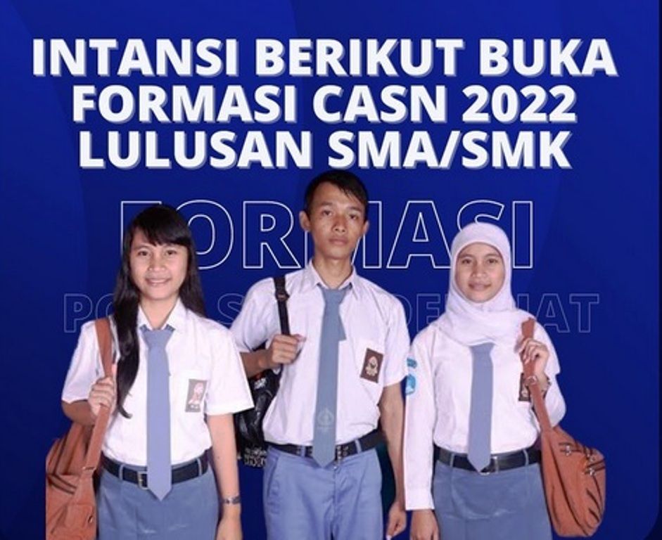 Instansi ini membuka rekrutmen PPPK formasi SMA dan SMK/instagram @rekrutmencpnsindonesia