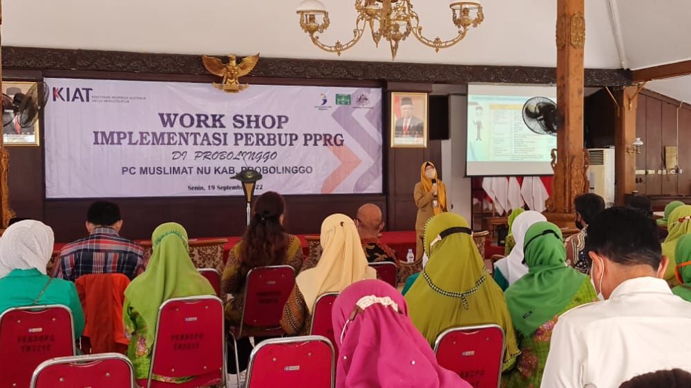 Suasana Wrok Shop Implementasi Perbup PPRG di Kabupaten Probolinggo./Zona Surabaya Raya /Ahmad Saifullah.