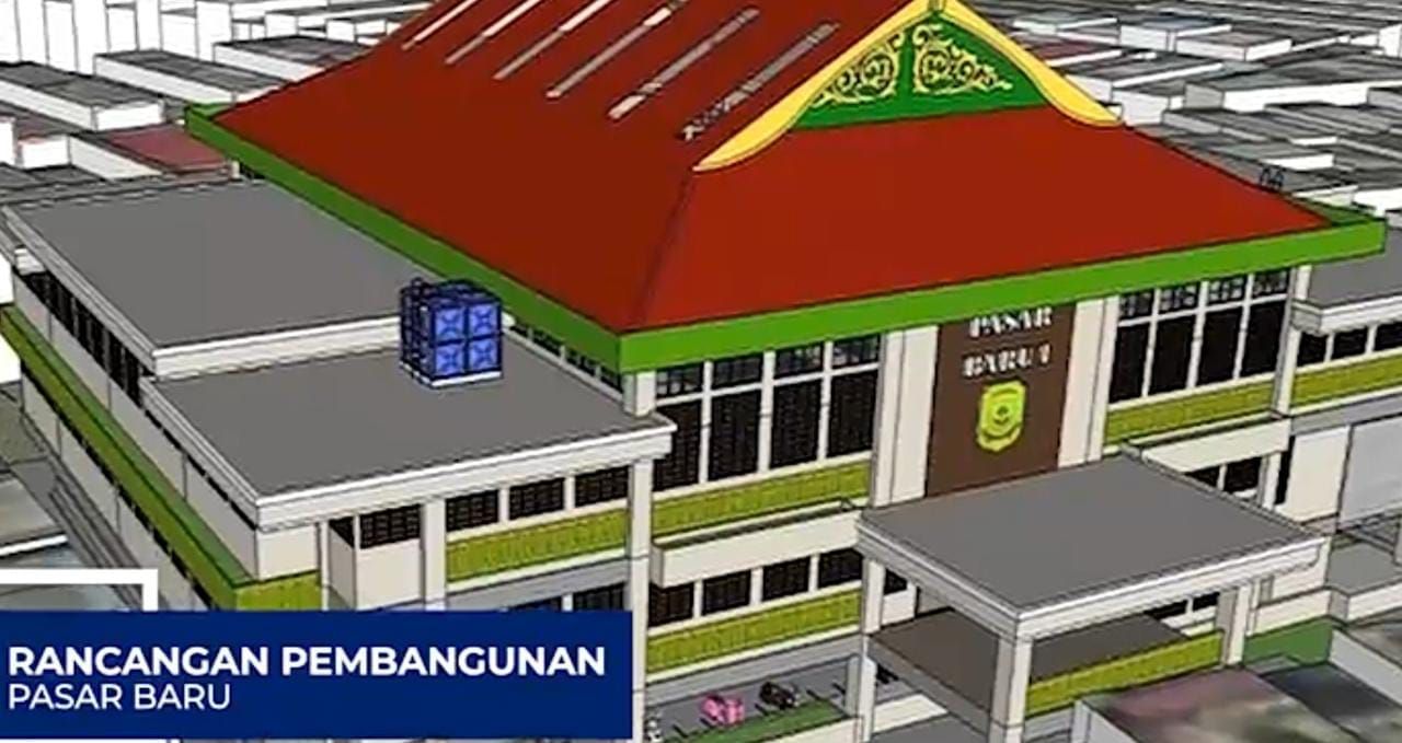 ilustrasi rancangan pembangunan Pasar Ikan Tanjungpinang