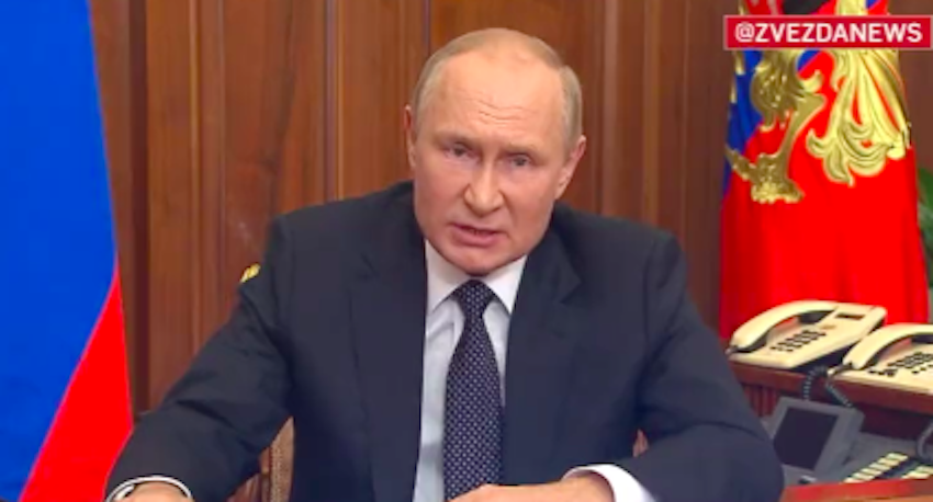 Presiden Rusia Vladimir Putin resmi mengumumkan mobilisasi parsial di negaranya. Hal itu menyusul situasi perang dengan Ukraina yang kian memanas, Rabu 21 September 2022.