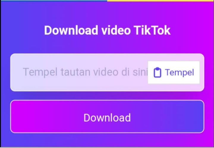 Downlod video TikTok dengan Snaptik