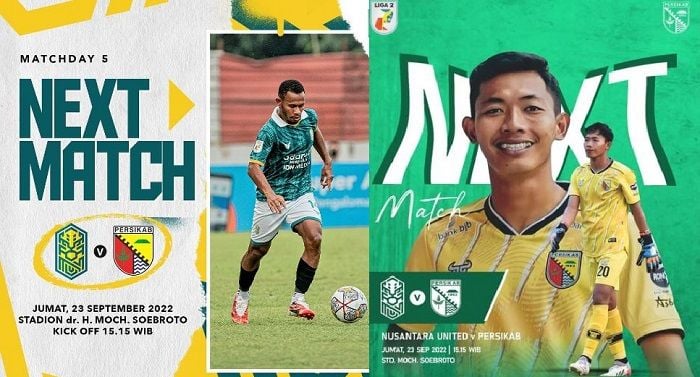 LINK LIVE STREAMING Nusantara United vs Persikab Bandung di Liga 2 Hari Ini 23 September 2022