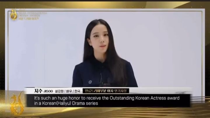 Jisoo 'Snowdrop' Sabet Trofi 'Oustanding Korean Actress' di Seoul International Drama Awards 2022