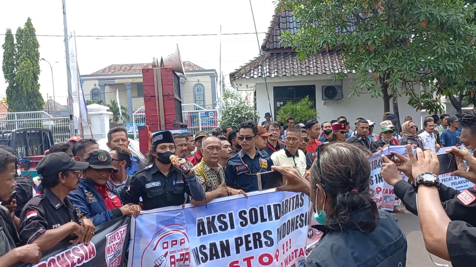 Aksi Solidaritas Wartawan di Karawang Jawa Barat