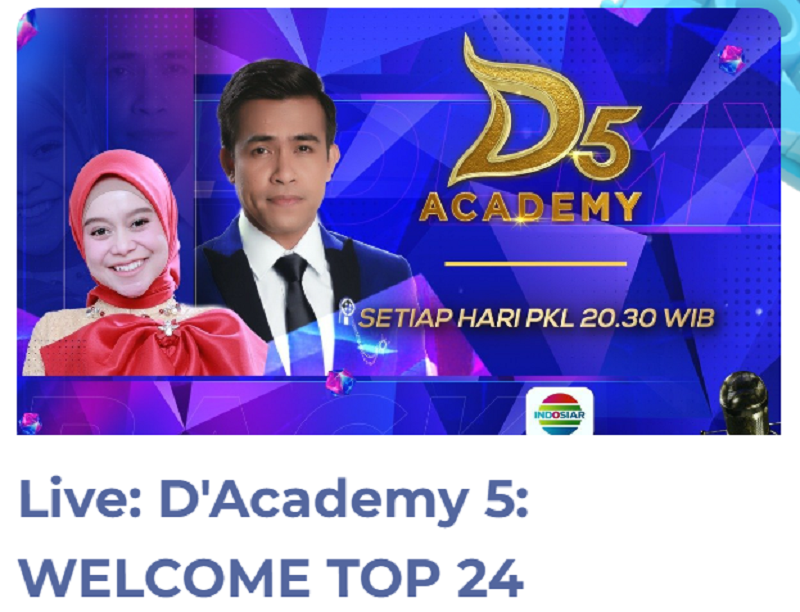 Jadwal Acara Tv Indosiar Oktober D Academy S Tayang Di