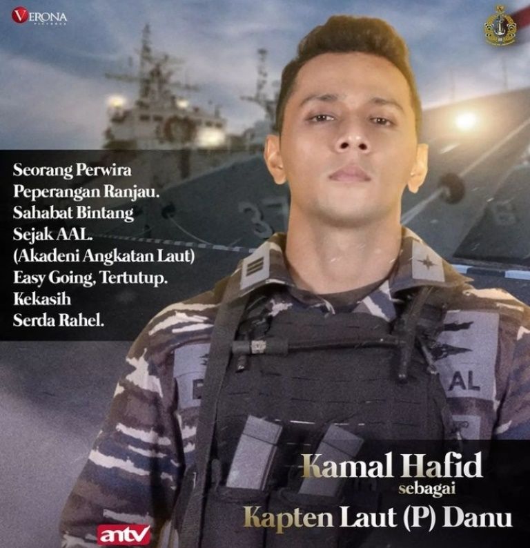 Profil Kamal Hafid pemeran Kapten Danu dalam Bintang Samudera.
