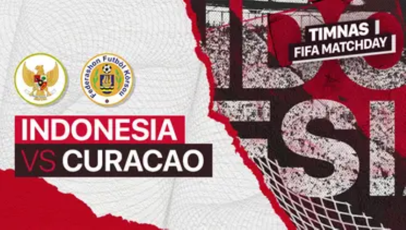 Link streaming FIFA Matchday Timnas Indonesia vs Curacao Live Indosiar Pukul 20:00 WIB.