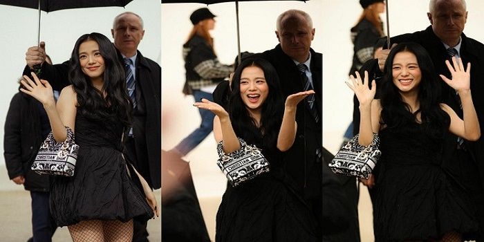 Jisoo Blackpink menghadiri pagelaran Dior Paris Fashion Week di Paris, Prancis. Wanita cantik ini terlihat tampil anggun dan menawan. (Foto: Twitter)