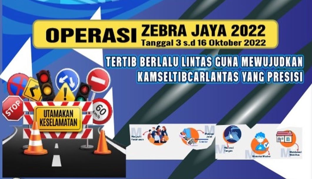 Simak Daftar 14 Jenis Pelanggaran yang Akan Ditindak Dalam Operasi Zebra Jaya 2022 Polres Metro Bekasi Kota.