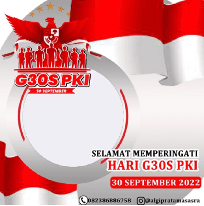 BINGKAI Twibbon Peringatan G30s PKI 2022 PNG Dan JPG, Cocok Jadikan ...