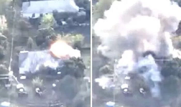 Sebuah pangkalan pasukan Rusia di wilayah Kharkiv meledak, menewaskan 60 tentara setelaha terkena rudal Ukraina.*  