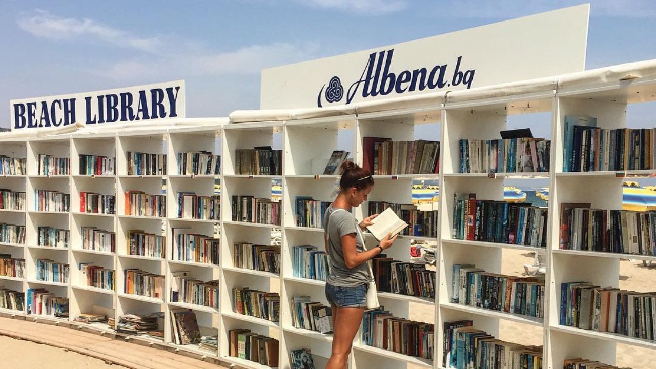 Albena Beach Library, Bulgaria.