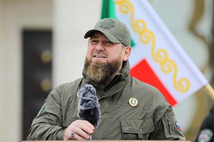 Pemimpin  Republik Chechnya Ramzan Kadyrov.*