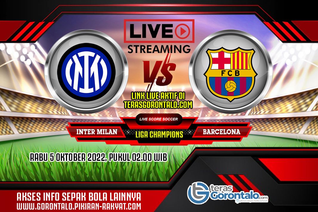 Champions League: Berikut jadwal, prediksi skor, link live streaming dan siaran langsung Inter Milan vs Barcelona di Liga Champions, Rabu 5 Oktober 02.00 WIB.