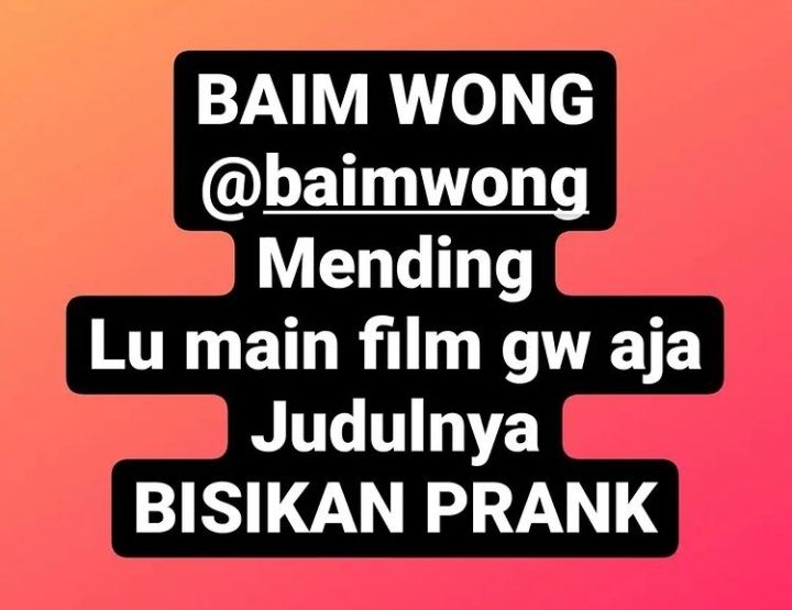 Aldi Taher Trending di Twitter, Ajak Main Film Baim Wong Usai Buat Konten Prank KDRT