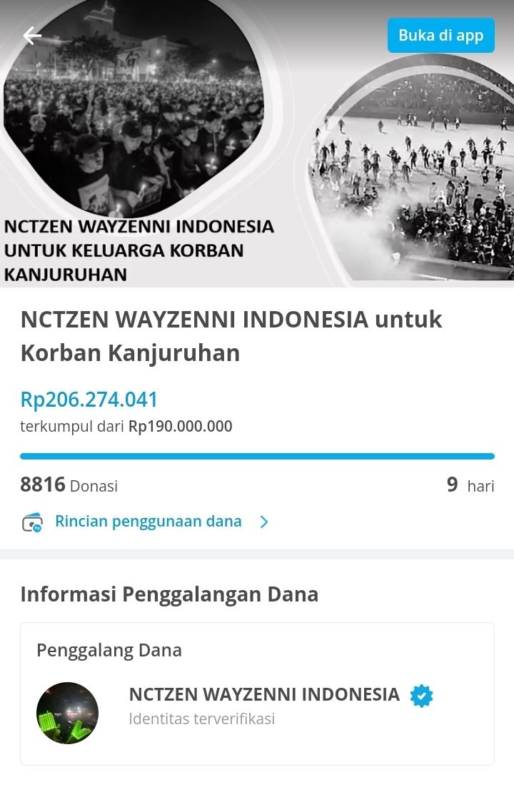 Fans NCT dan Way V Indonesia Berhasil Galang Dana Korban Tragedi Kanjuruhan, Berhasil Kumpulkan Lebih 200 Juta