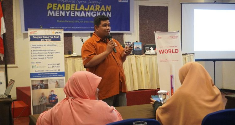 50 Guru di Makassar Ikuti Pelatihan Guru Tangguh Pembelajaran Menyenangkan di Hotel Grand Imawan, Kota Makassar. 