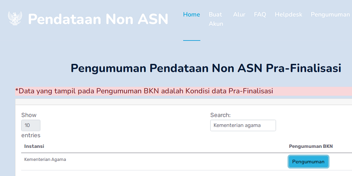 139.560 Data Non ASN Kemenag Sudah Terdaftar Per 30 September 2022, Cek ...