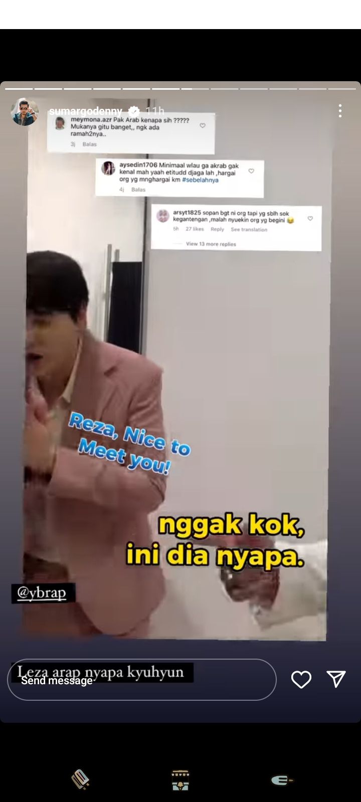 Denny Sumargo 'Pasang Badan' Usai Reza Arap Dituding Sombong Tak Sapa Kyuhyun Super Junior, Sebarkan Bukti Ini