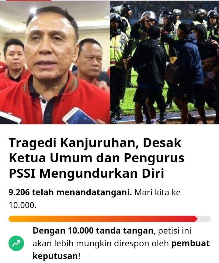 Imbas Tragedi Kanjuruhan, Petisi Iwan Bule Out Jadi Ketum PSSI Sudah Ditanda Tangani Hampir 10 Ribu Orang