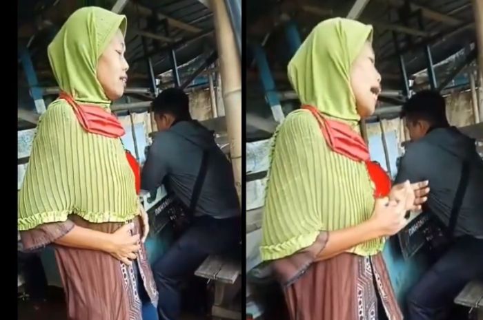 Yang Sedang Viral Saat Ini Ibu Ibu Asyik Bernyanyi Saat Ditagih Hutang