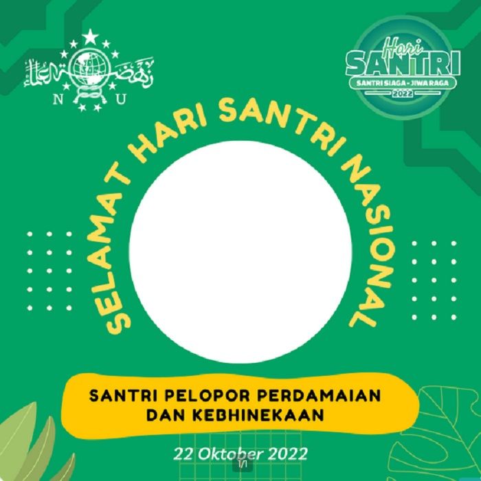 25 Desain Twibbon Hari Santri Nasional 2022, Bingkai Foto Yang Bisa ...