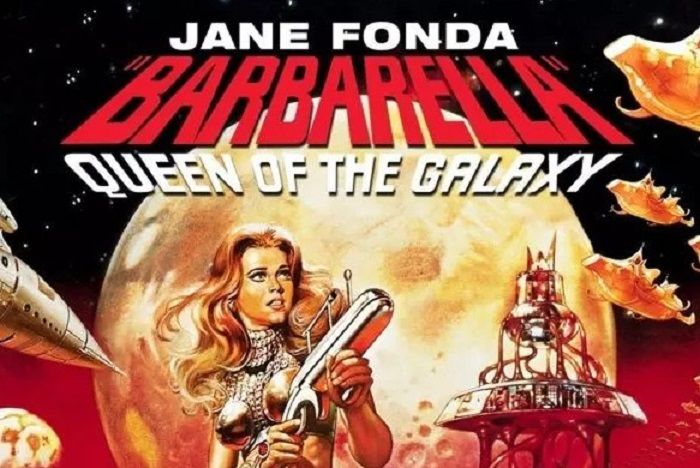 Poster film klasik Barbarella yang diperankan oleh Jane Fonda.*  