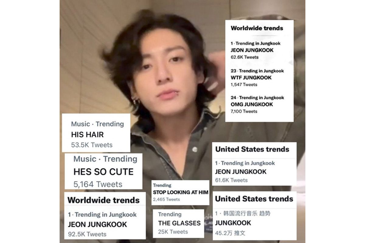 Video Jungkook menjadi trending di seluruh dunia, termasuk Amerika