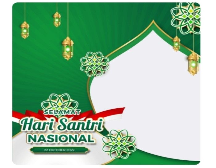 25 Bingkai Foto Atau Twibbon Hari Santri Nasional 2022, Desain Kece ...