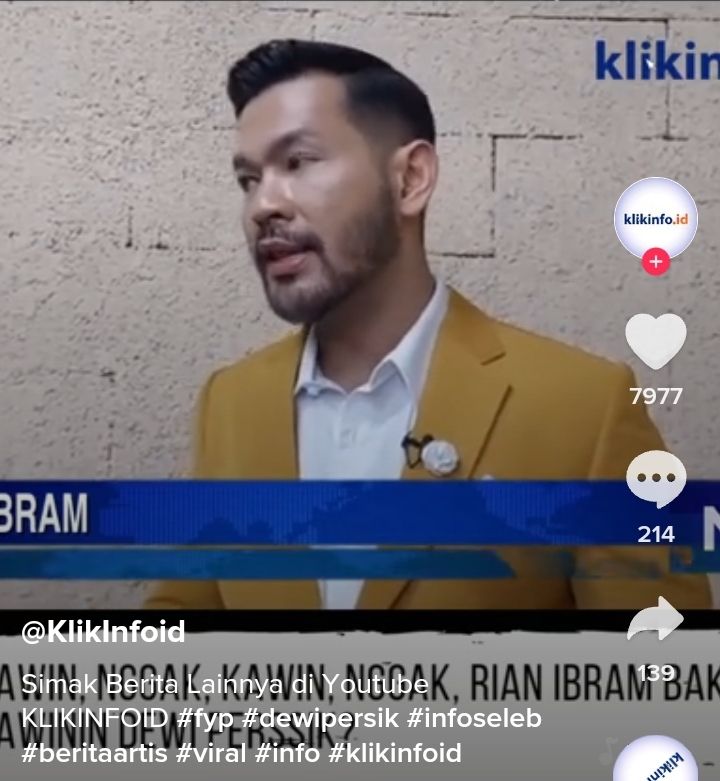 Presenter Rian Ibram 'Kepo' Soal Masa Iddah Dewi Perssik, Tak Sungkan Berikan Pujian