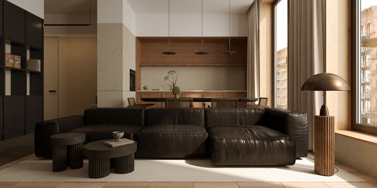 Desain rumah modern dengan interior Espresso dan Krim Ekspresif/home designing