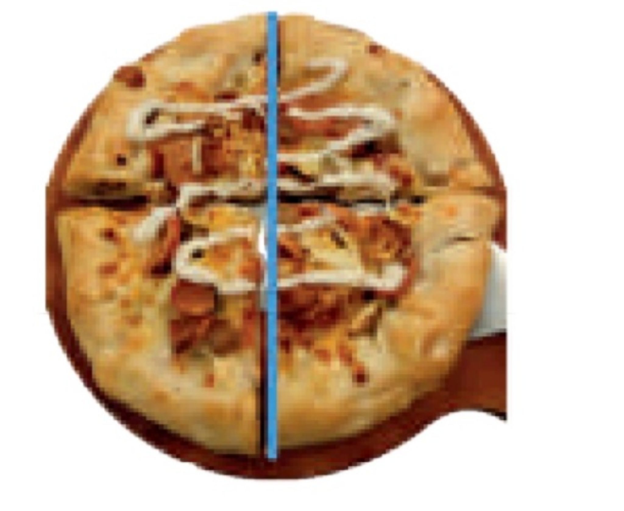 Perhatikan gambar 1. Disebut apakah garis yang membelah pizza?Tangkap layar buku Senang Belajar Matematika/Sri Setiyowati/Portal Pekalongan.